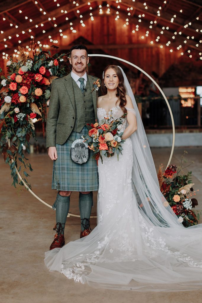 autumn wedding at rossie on the earn