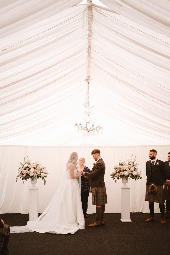 Wedding at Kinnettles Castle