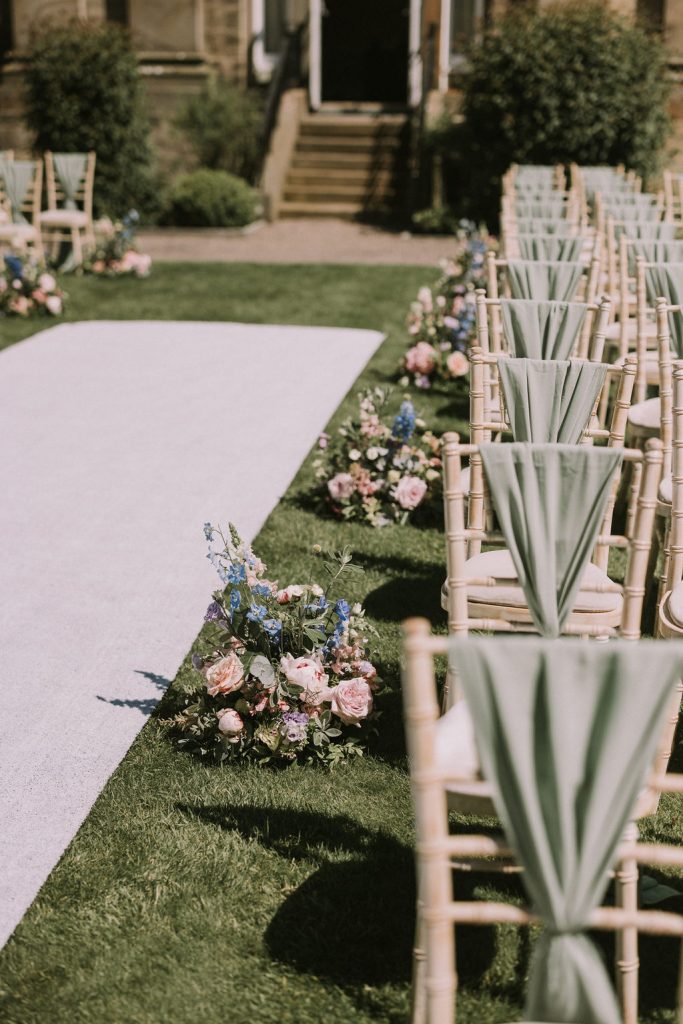 spring wedding at Balbirnie House