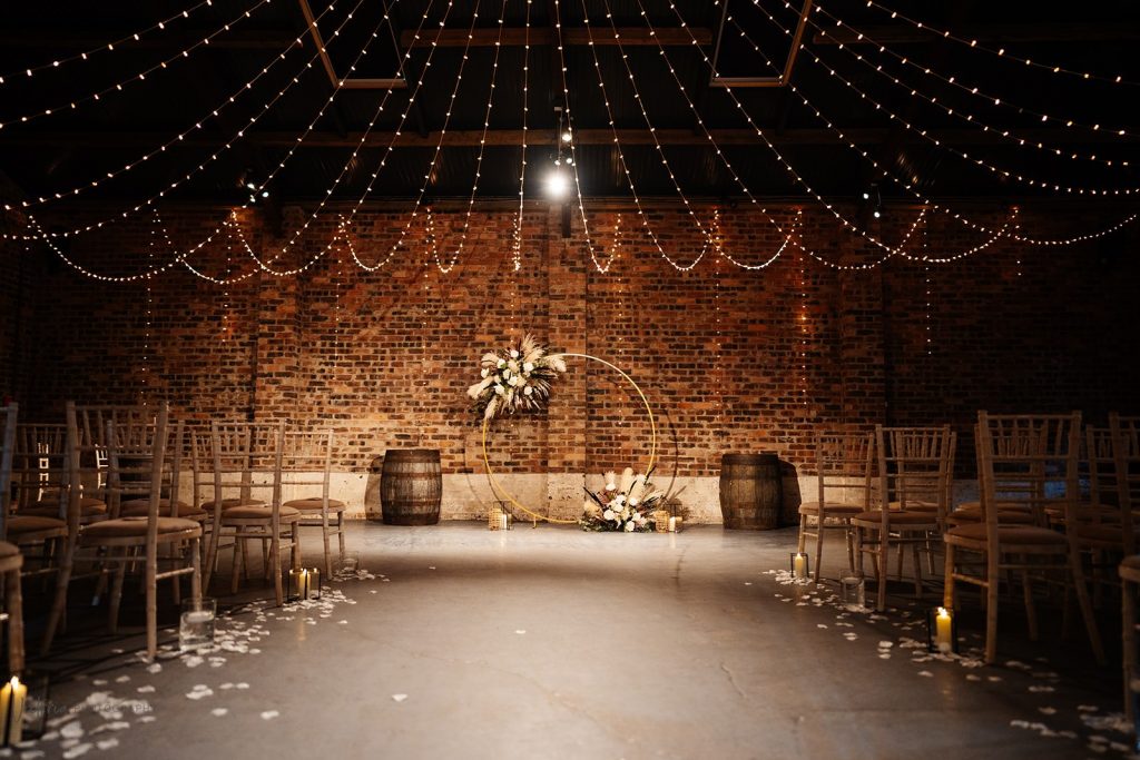 Dried flower wedding at Kinkell Byre