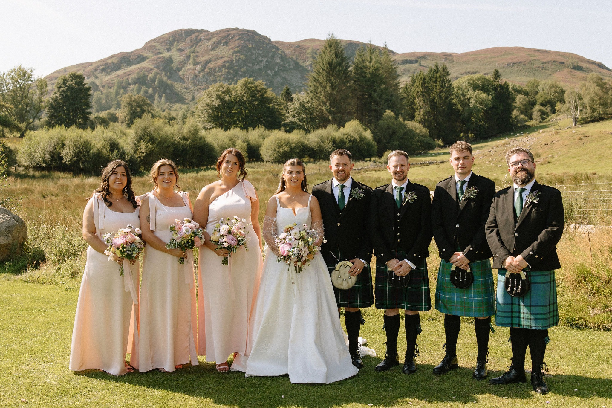 Client testimonials- Cardney Steading wedding featured with wedding party florals