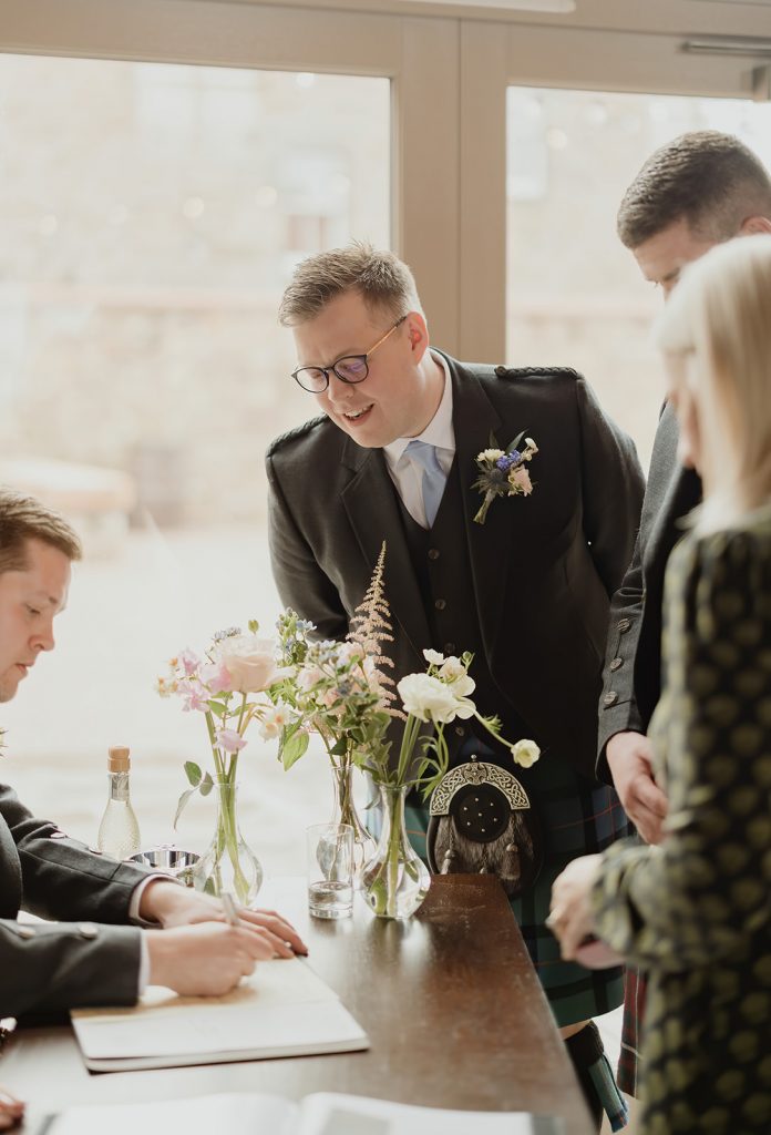 Wedding at Falside Mill- Spring wedding- Fraoch Floral Design