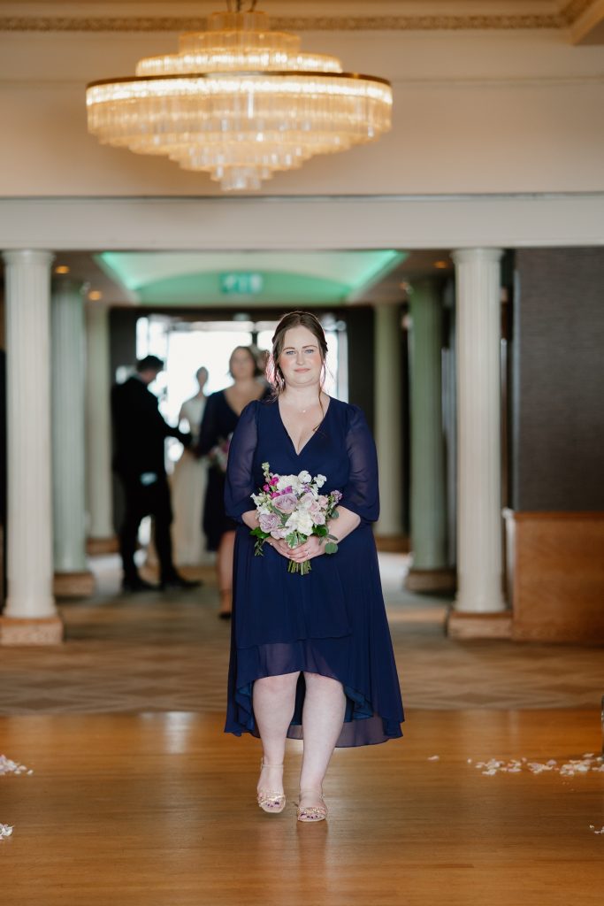 invercarse-hotel-dundee-wedding-fraoch-floral-design 10 - Fraoch Floral Design Dundee wedding. A wedding at the Invercarse Hotel. Bridesmaid bouquet